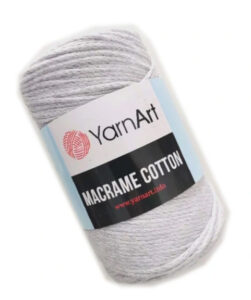 Sznurek Macrame Cotton pleciony YarnArt 756 popiel